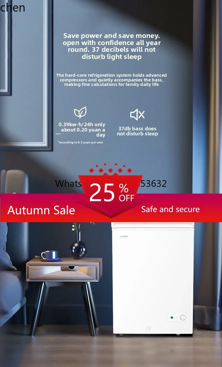 

Small freezer mini first-class energy efficiency single temperature and frost reduction full freezing horizontal cabinet