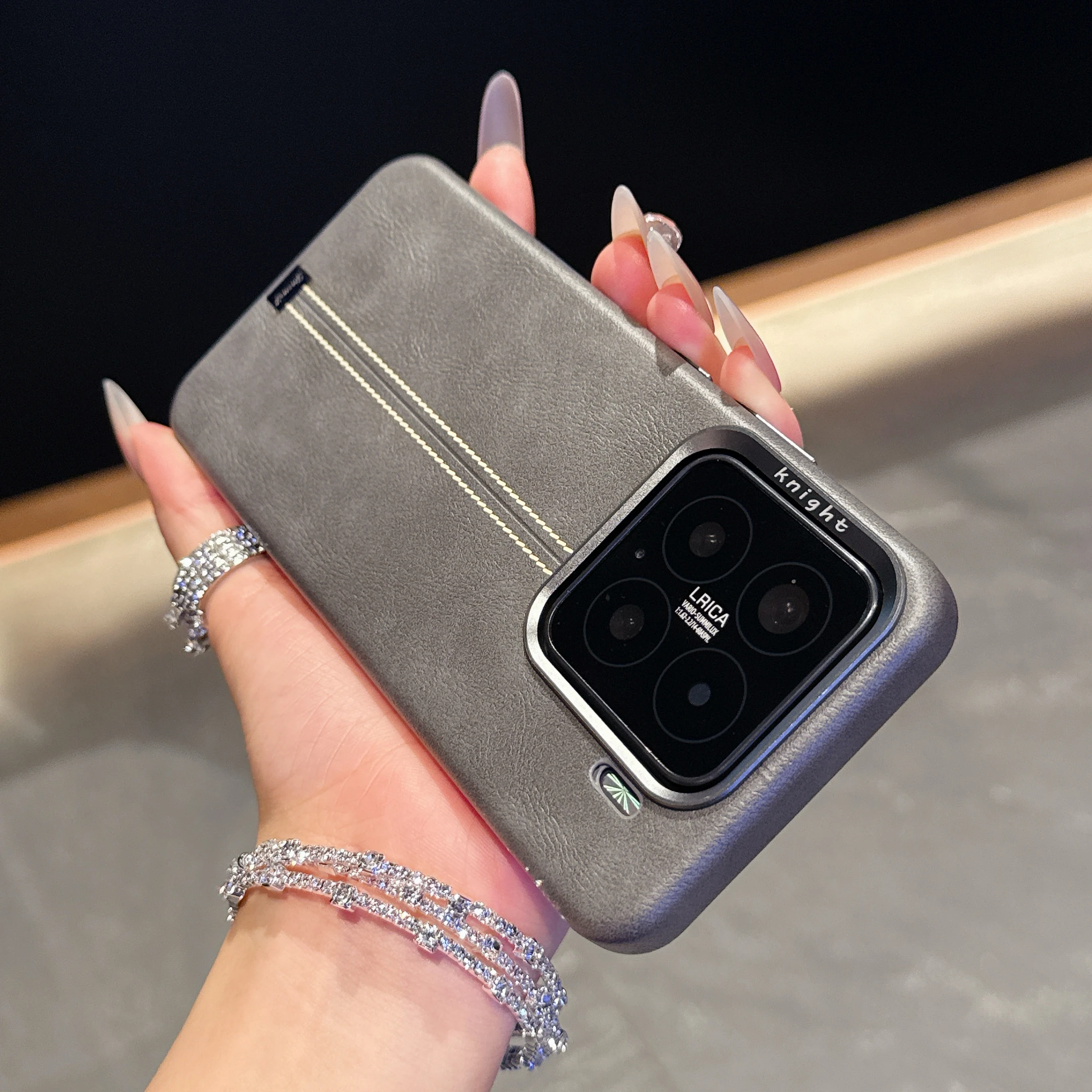 

Luxury Business Leather For Magsafe Case For Xiaomi 15 Pro 14 Pro Jazz Protective Shockproof Wireless Charge Magnetic Cover