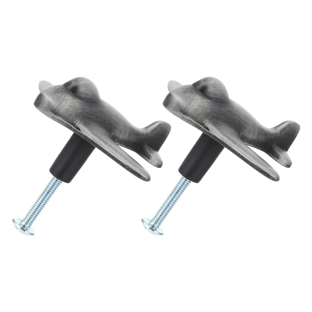 

2Sets Airplane Cabinet Knobs Zinc Alloy Drawer Pulls for Kids Furniture Wardrobe Dressers Closet Handles Airplane Cabinet Knobs