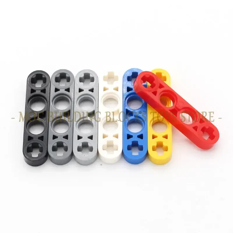 

20pcs/bag Technology Parts 32449 Liftarm Thin 1x4 Axle Holes Brick Building Block Educational Accessories Machine Compatible Toy