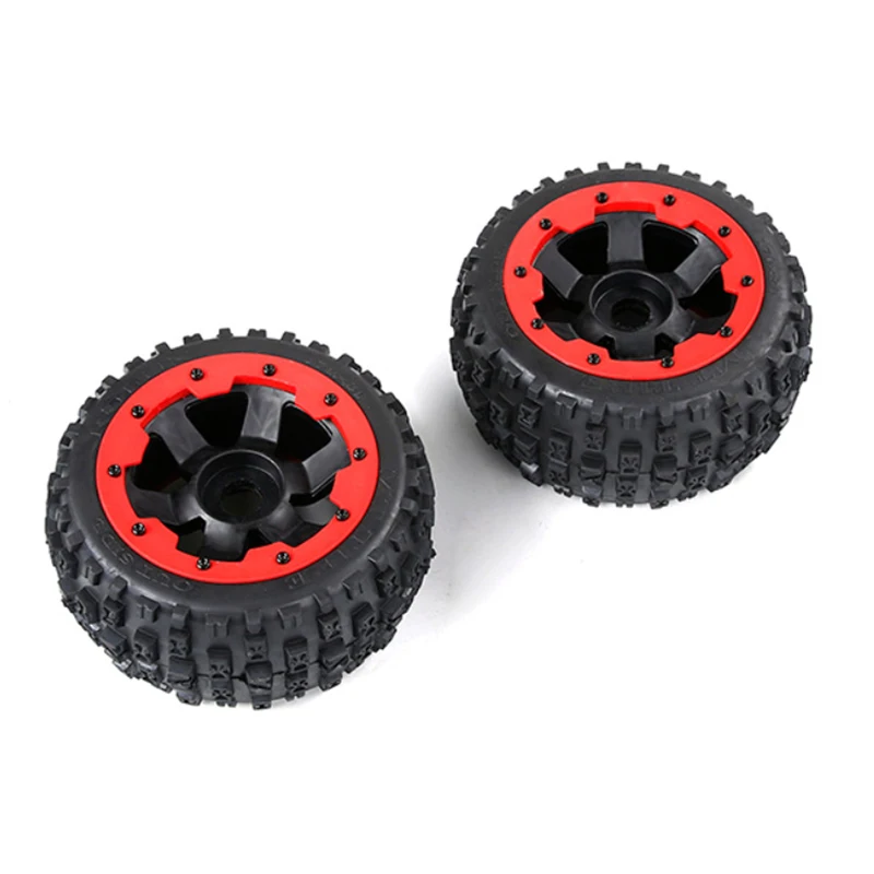 -For 2pcs/lot Rear Front Off Road Tire Tyre Wheels For Rofun Baha Rovan Baja 5B 1/5 RC Cars Parts Accessories 850781 850791*