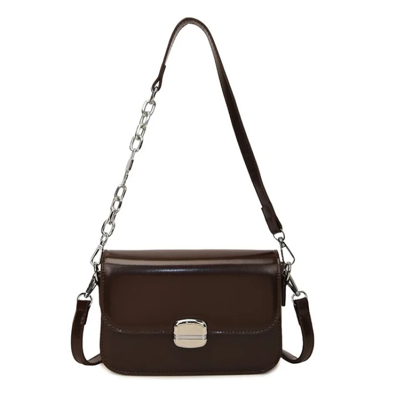 

Simple Classic Leather Tote Bag With Minimalist Design Solid Color And Large Capacity For Women Casual Commuter Use