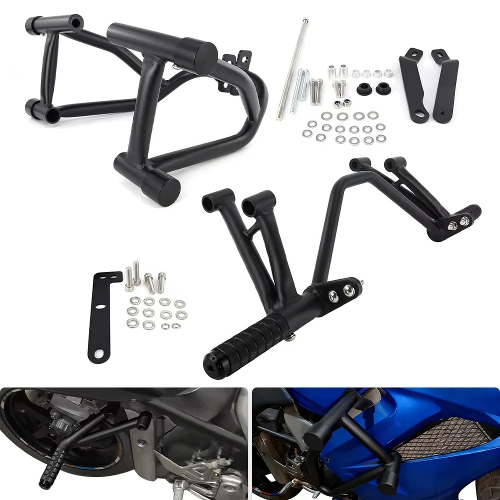 Footrests Subcage Step plate Stunt Stunt Cage Engine Guard Crash Bar For Honda