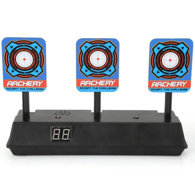 Child Archery Practice Digtal Target Self-Resetting Electric Shooting Target Records Home Paintball Competition Accessory