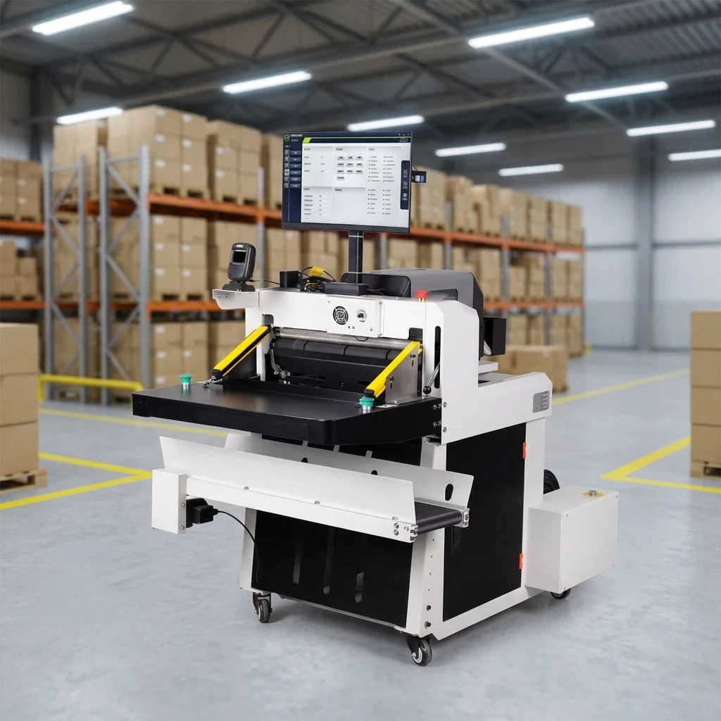Compact real-time label printing express packaging machine, automatic express bag packaging machine