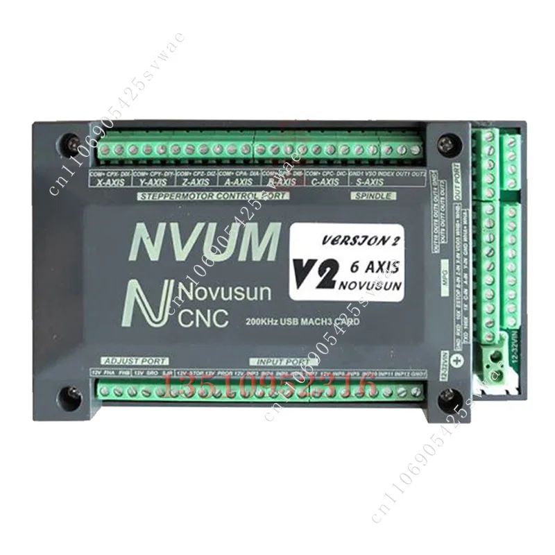 New NVA CNC controller MACH3 interface board 3-axis/4-axis/5-axis/6-axis motion control card for engraving machine