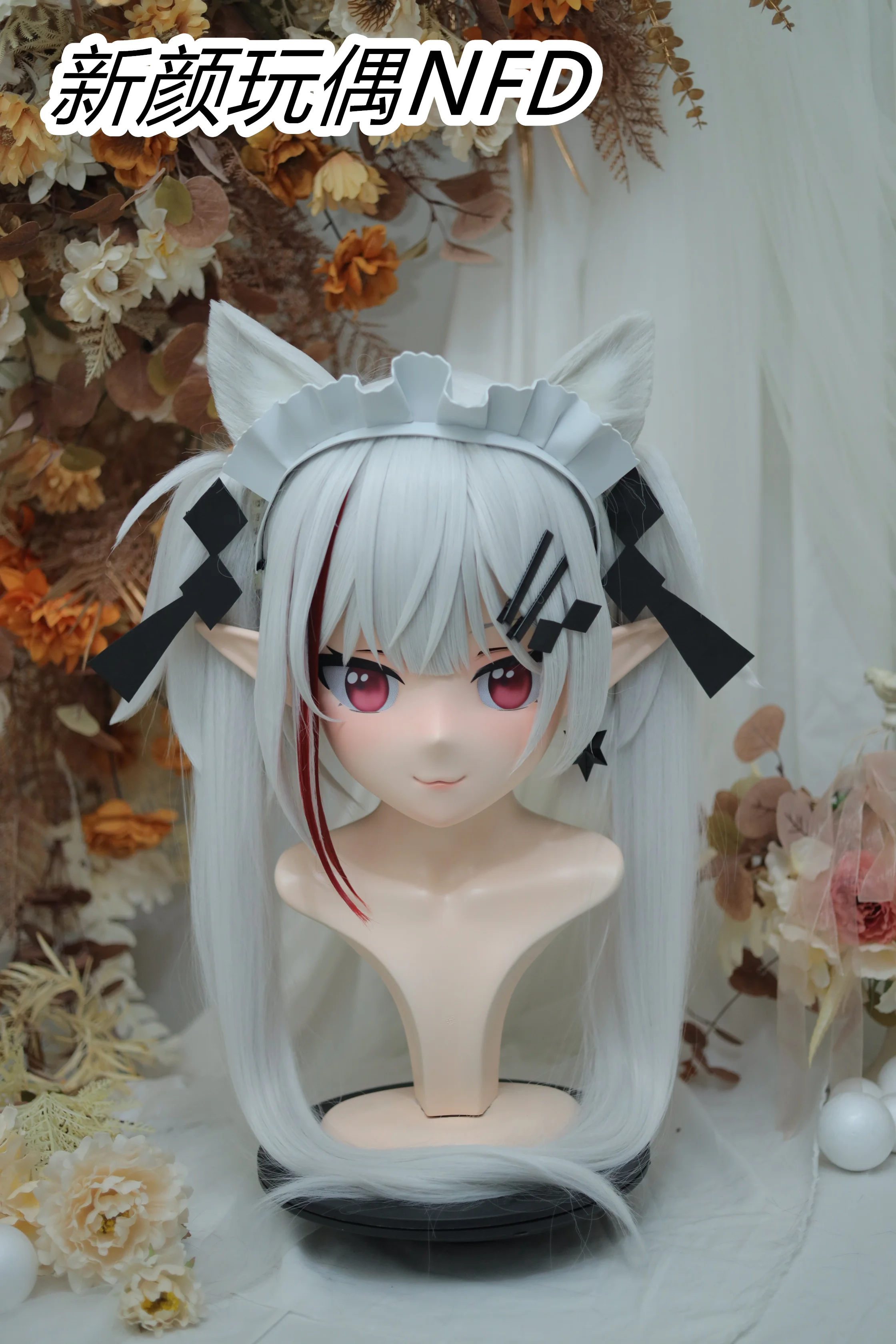 (NFD-1820)  Customize Character Female/Girl Resin Kig Full Head With Lock Anime Cosplay Japanese Animego Kigurumi Mask