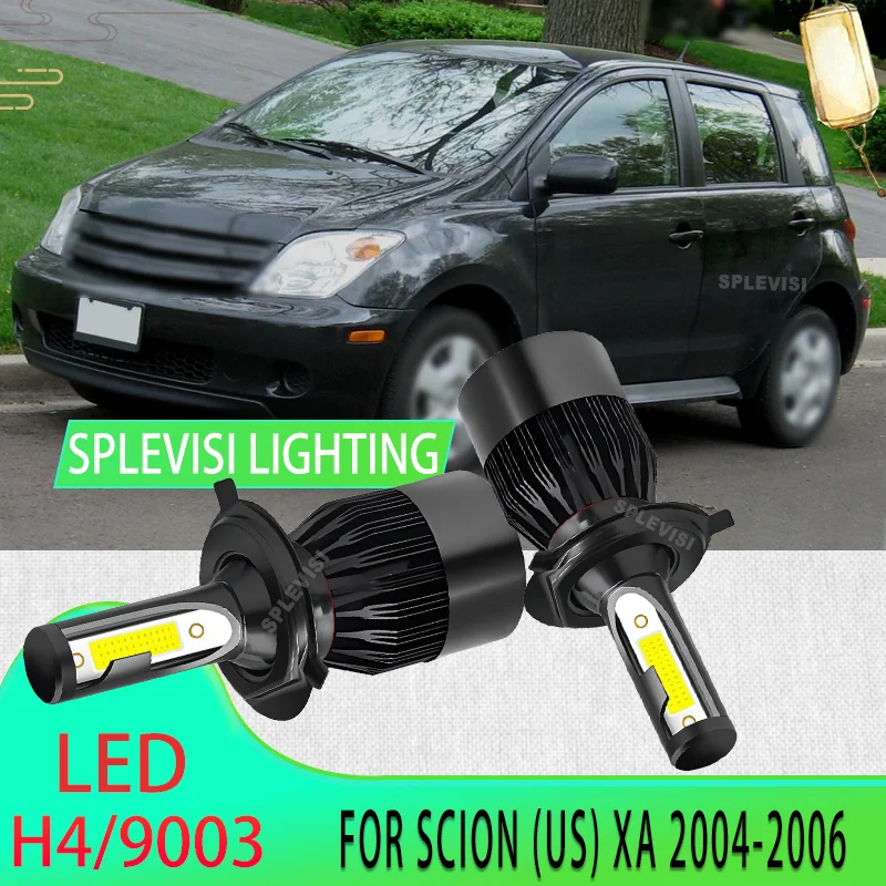 

2pcs 6000k 12v No More Squinting: Reduce Eye Strain and Drive Safer H4 LED Headlight Car Bulb For SCION (US) XA 2004 2005 2006