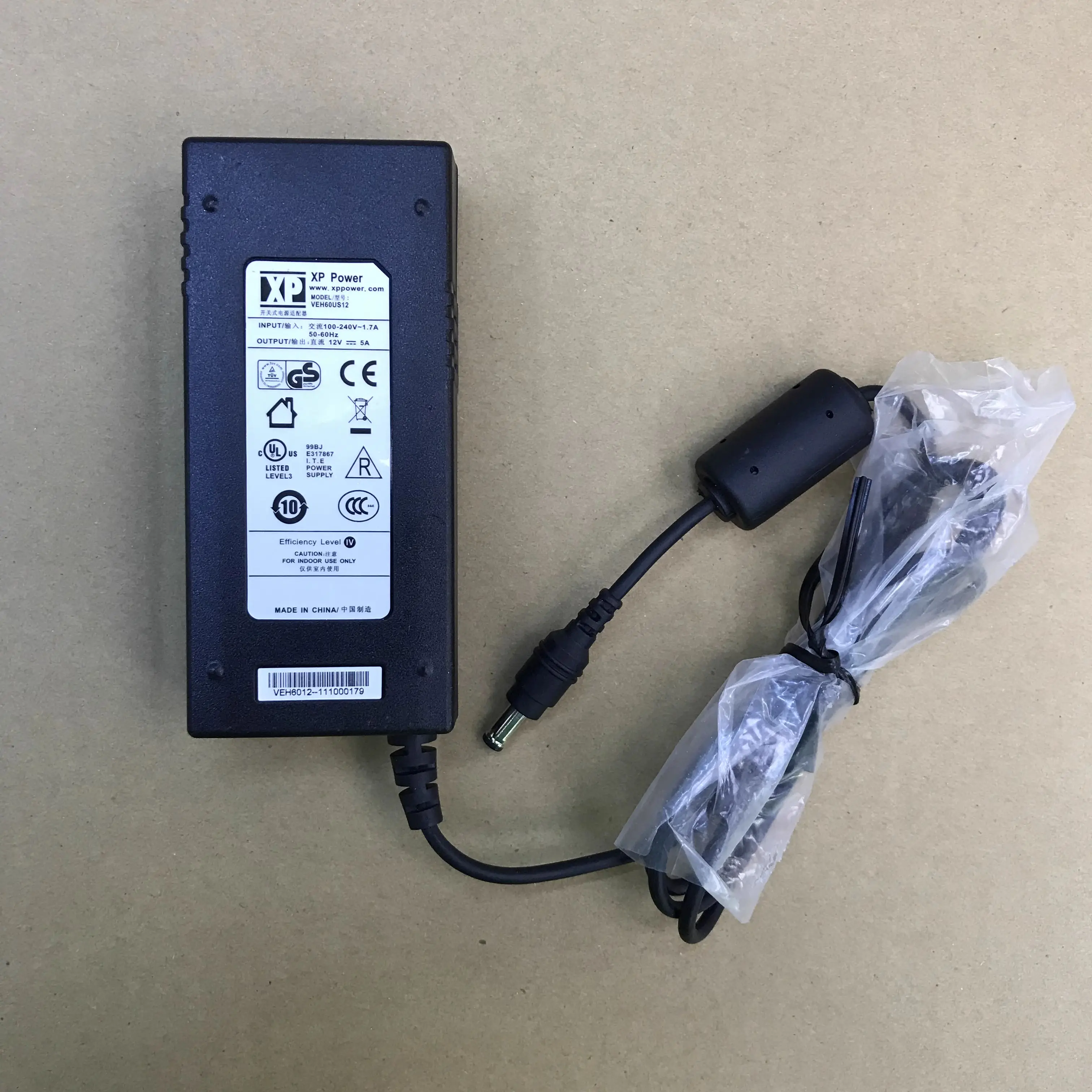 

Genuine OEM XP POWER 12V 5A 60W Desktop Power Supply AC Adapter Charger Original 5.5*2.5mm Plug