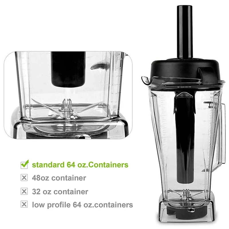 ที่กดอัดอุปกรณ์เสริม Vitamix ขนาด64ออนซ์อะไหล่เครื่องปั่นแบบคลาสสิก