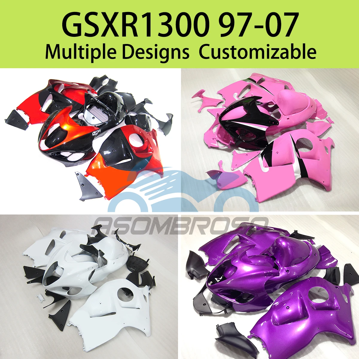 

Fairing Kit for SUZUKI GSXR1300 97 98 99 00 01 02 03 04 05 06 07 Motorcycle Customizable Fairings GSXR 1300 1997-2007