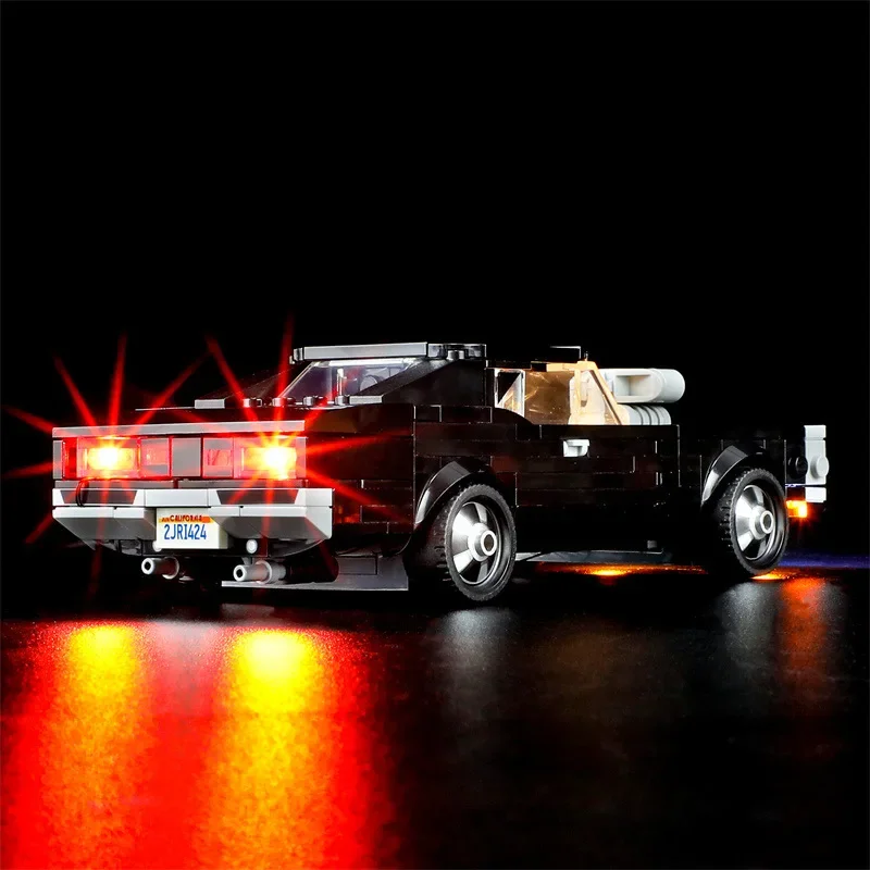 Lighting Set For 76912 Car 1970 Dodgedlys Charger R/T Speed Champions Racers Not Building Blocks（Only Led Light Kit）