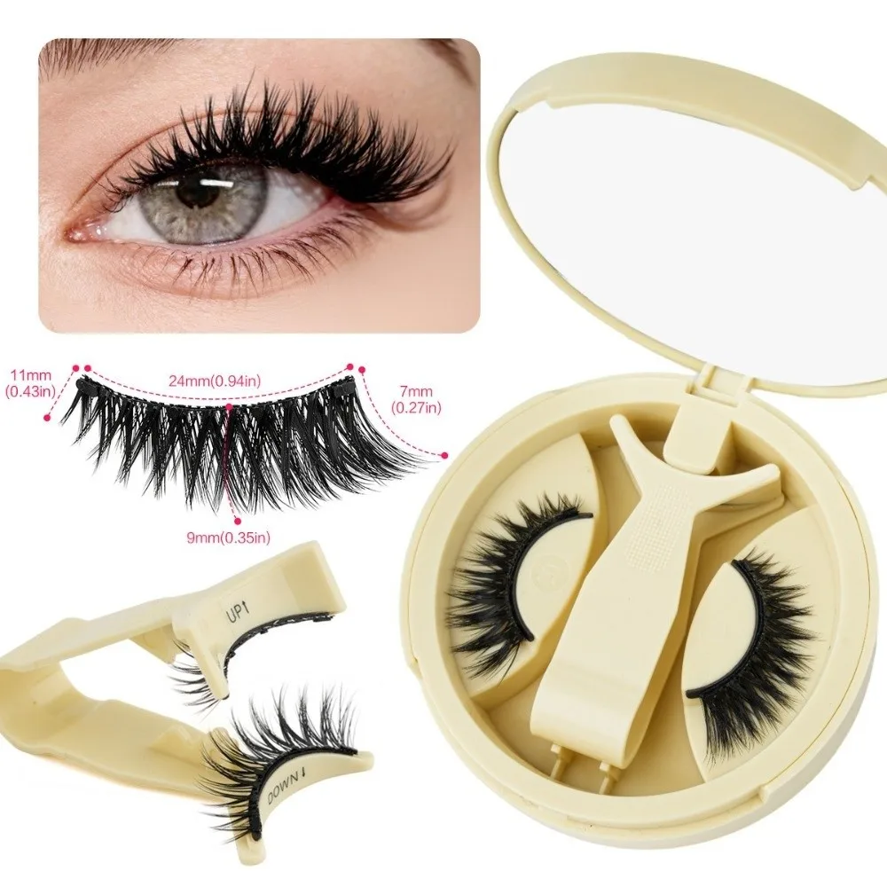

with Magnets Magnetic False Eyelashes 5-12MM Reuable Fake Eyelashes with Applicator Easy to Wear Light Weight