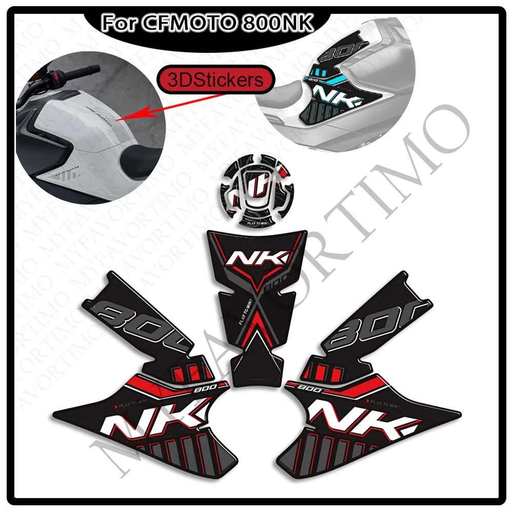 

Motorcycle For CFMOTO CF MOTO 800NK 800 NK Tank Pad Side Grips Gas Fuel Oil Knee Protector Stickers Decals
