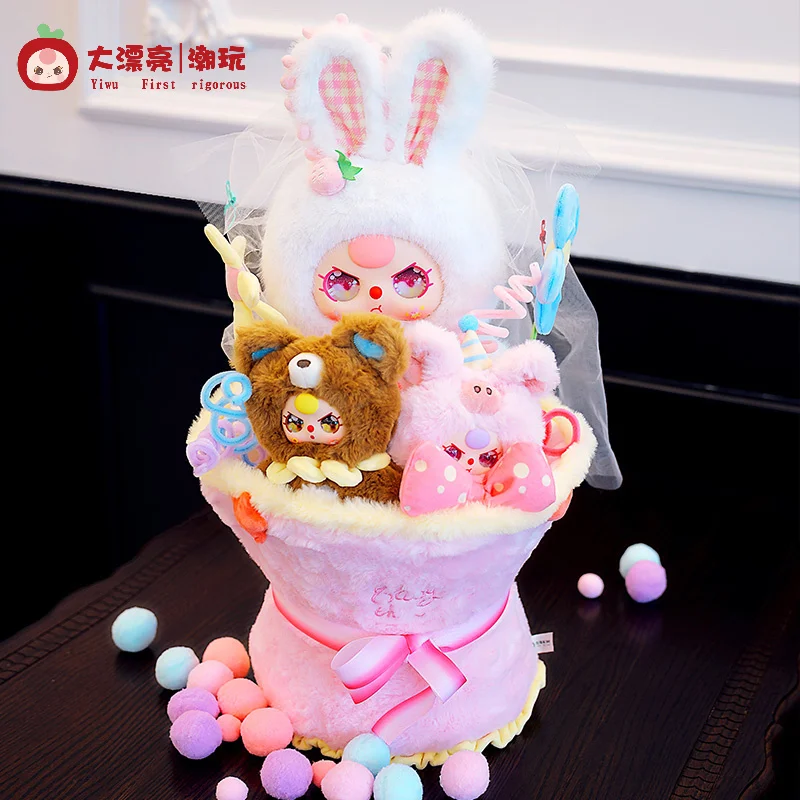 

Аутентичные детские трехлетние ограниченные фигурки, букет цветов, слепая коробка, подарок для девочек, подарки на день Святого Валентина, украшения для декора комнаты