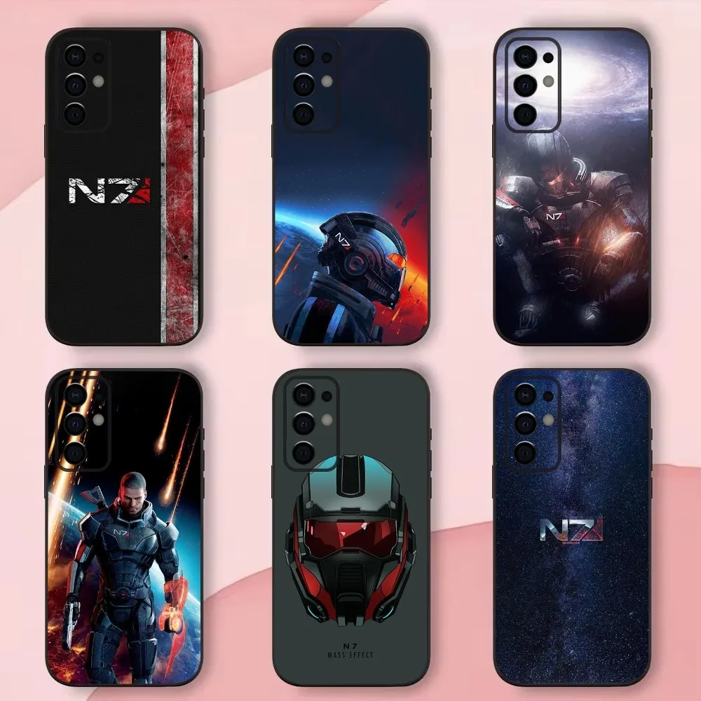 

Игровой чехол для телефона N7 M-Mass Effect для Samsung S24,S21,S22,S23,S30,Ultra,S20,Plus,Fe,Lite,Note,10,9, стандартный черный мягкий чехол