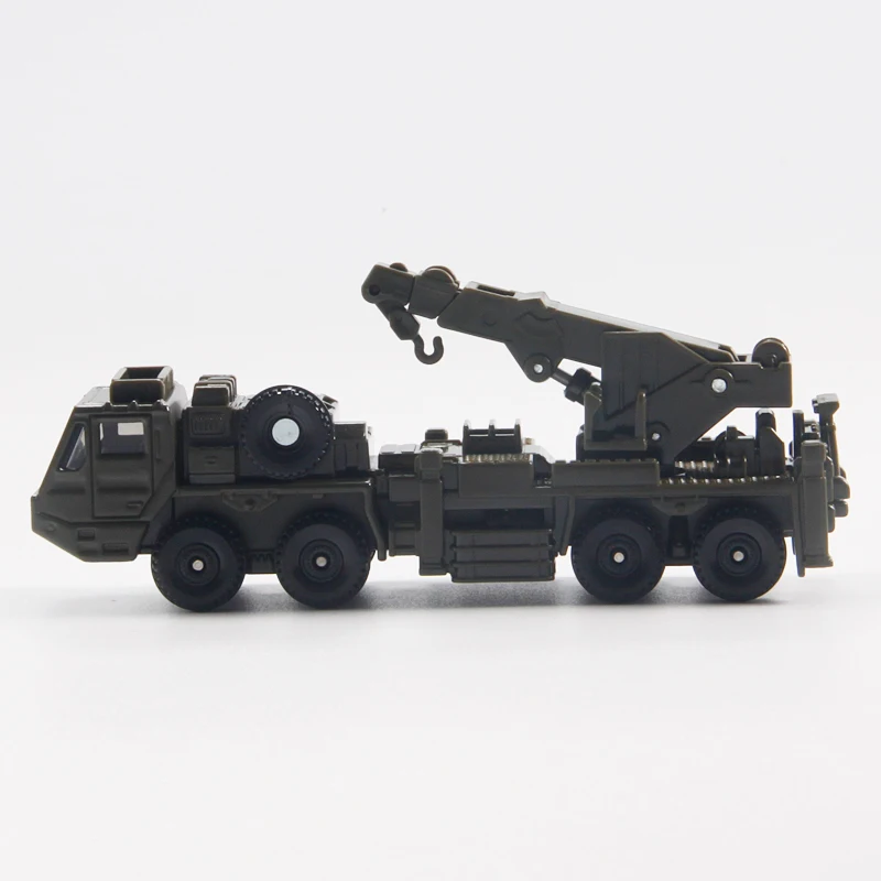 TAKARA TOMY Tomica Self-Defense Forces Heavy-duty Wheeled Rescue Crane 1/89 Mini Die-cast Alloy Car Model Children's Toy Gift