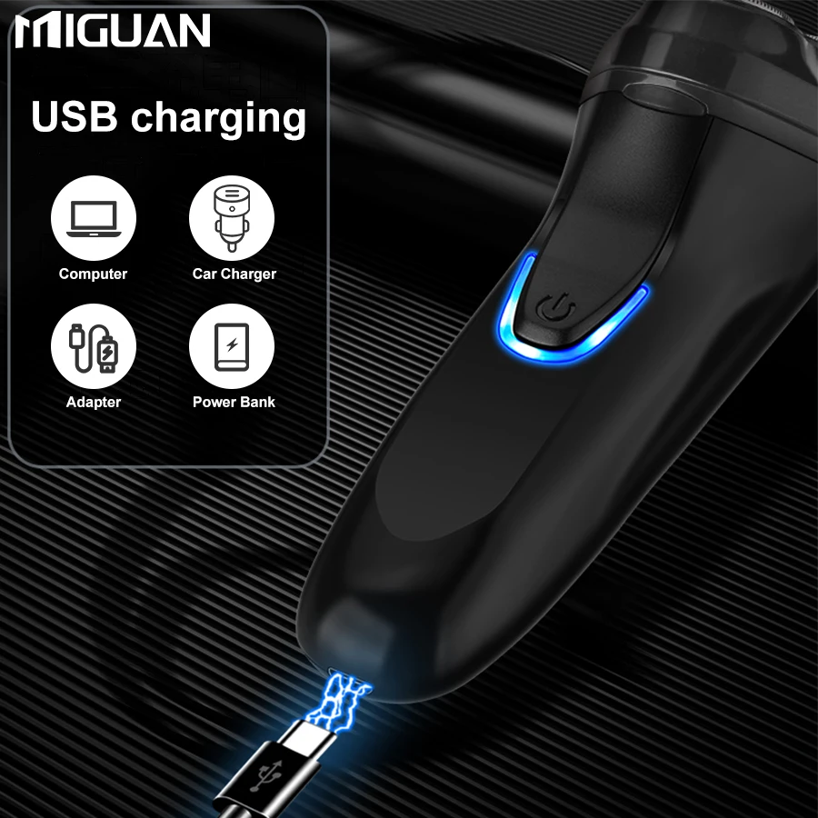 Electric shaver, rechargeable mini portable shaver, intelligent floating shaver, the choice of gift for men, Father's Day Gift