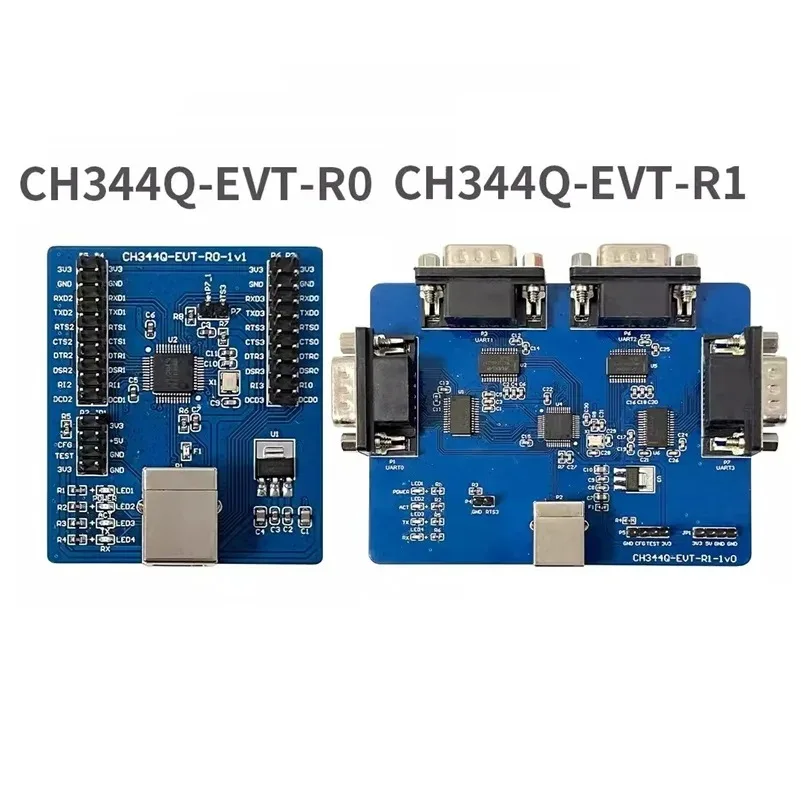 CH344 Development Board USB to 4CH TTL/RS232 Asynchronous Serial Port CH344Q Evaluation Board