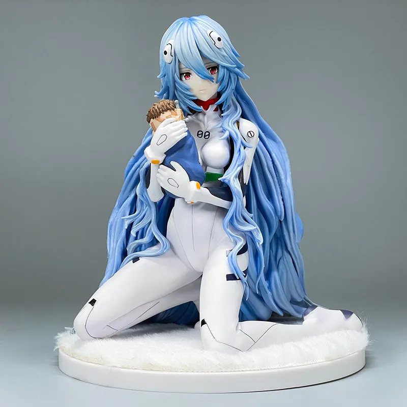 Brandneue Anime Neon Genesis Evangelion EVA Ayanami Rei Niedliche PVC-Figur, Sammlerstück Modell-Spielzeug Weihnachtsgeschenk Schreibtisch-Dekoration