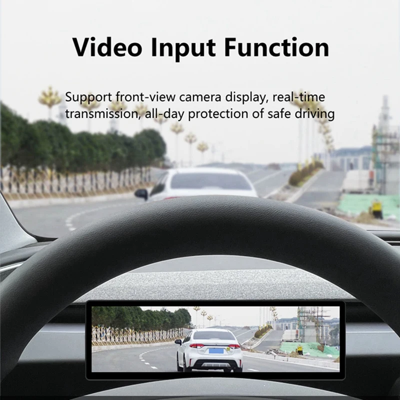 8.8 Inches 2.5D Meter Screen Smart Head-Up Display Wireless Carplay For Tesla Model 3 Highland 2024 Speedometer