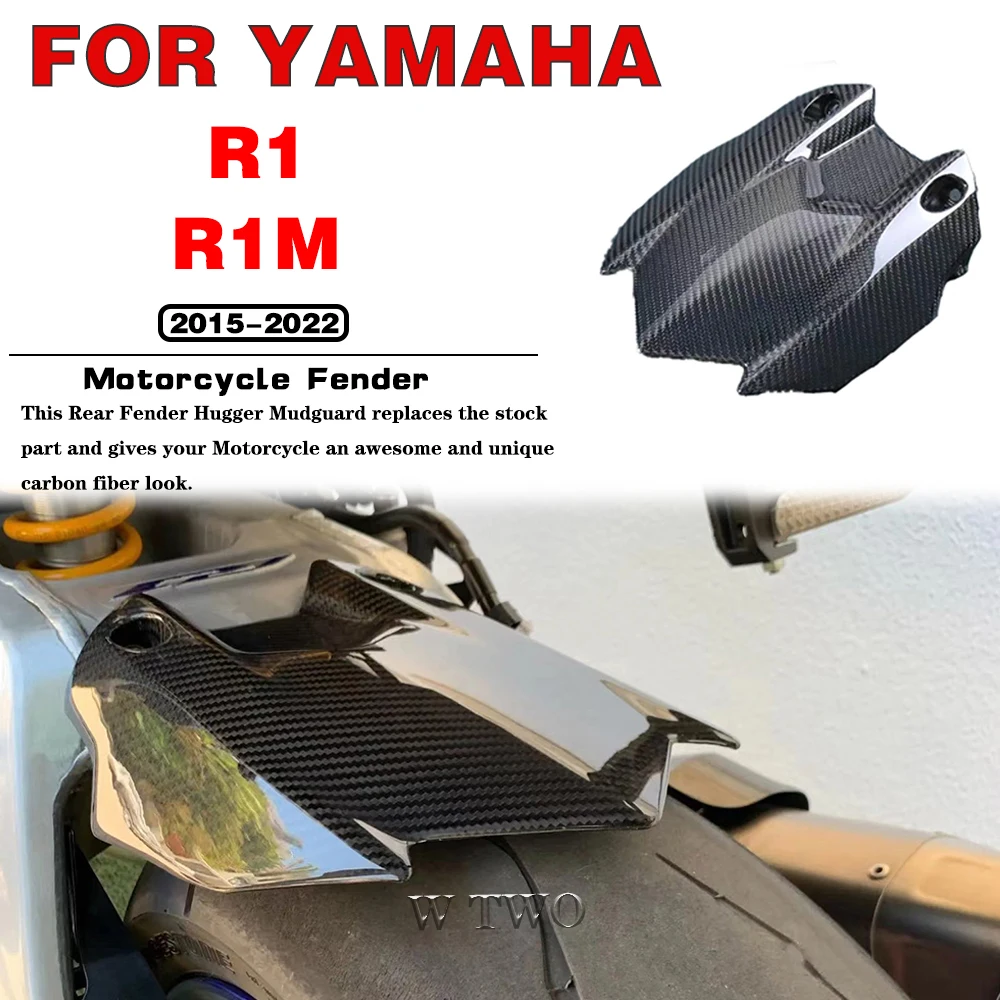 

For Yamaha Motorcycle Fender R1 R1M Rear Cover Tire Hugger Mudguard Splash Guard Protector 2015 2016 2017 2018 2019 2020-2022