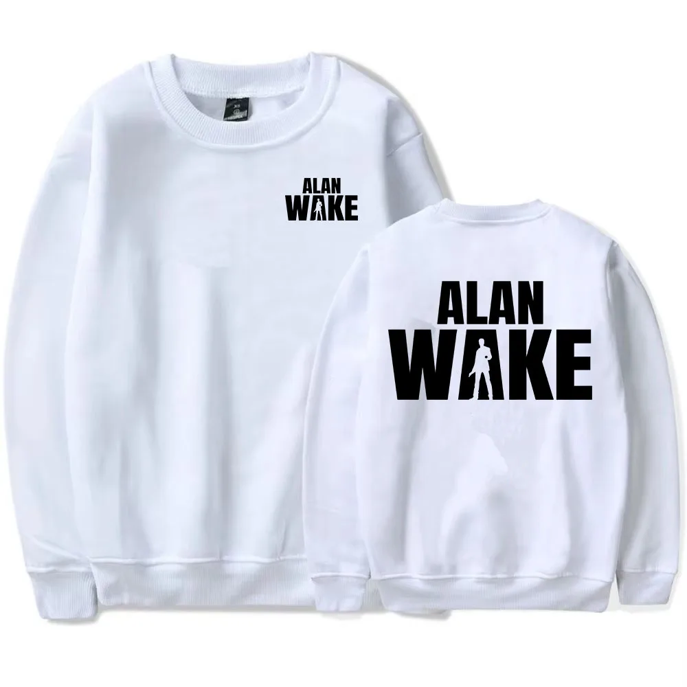 Bluza z długim rękawem Alan Wake 2 Crewneck Fleece Unisex Streetwear Casual z nadrukiem graficznym Pulowery Odzież męska i damska
