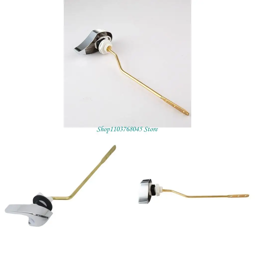 

R53F Universal Front Mount Toilet Handle with Adjustable Brass Rod Modern Toilet Levers for simple Flushing Experience