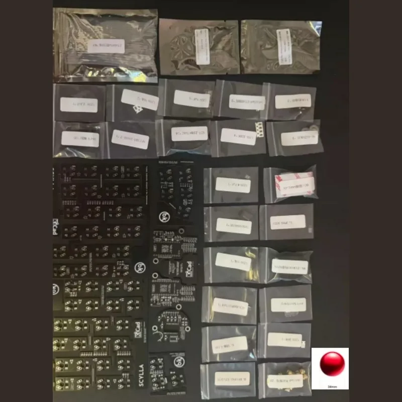 Charybdis MK2 Material Pack Trackball Split Ergonomic Keyboard Kit Customized PCB DIY Parts Repair Replace Keyboard Accessory