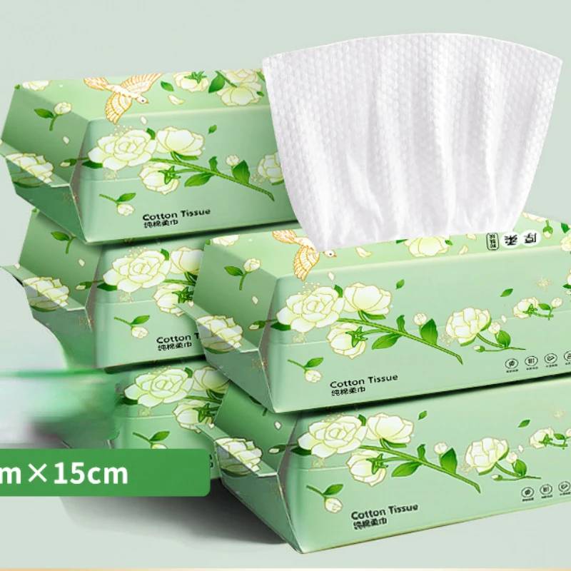 30/40pcs Face Towel Pearl Pattern Disposable Face Cleaning Tissue Soft Cotton Wet Dry Use Makeup Remover Face Towel Beauty Wipe