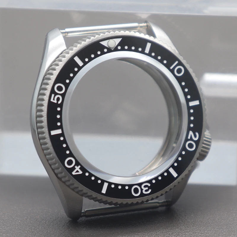 38mm Herren-Uhrengehäuse Mod-Teile Saphirglas für Skx013 Gehäuse für Nh35 Nh36 4R36 Uhrwerk 28,5mm Zifferblatt Schwarze Blaue Keramik-Lünette – Detail 9