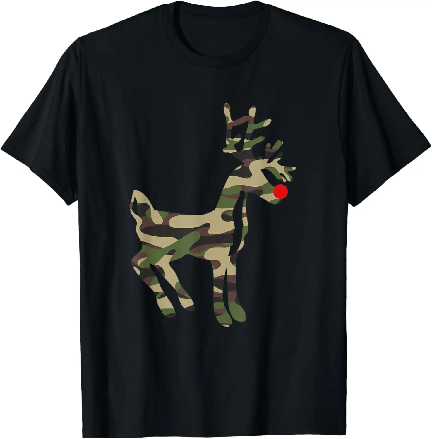 

Reindeer Red Nose Camo Camouflage - Xmas Holiday Hunting T-Shirt