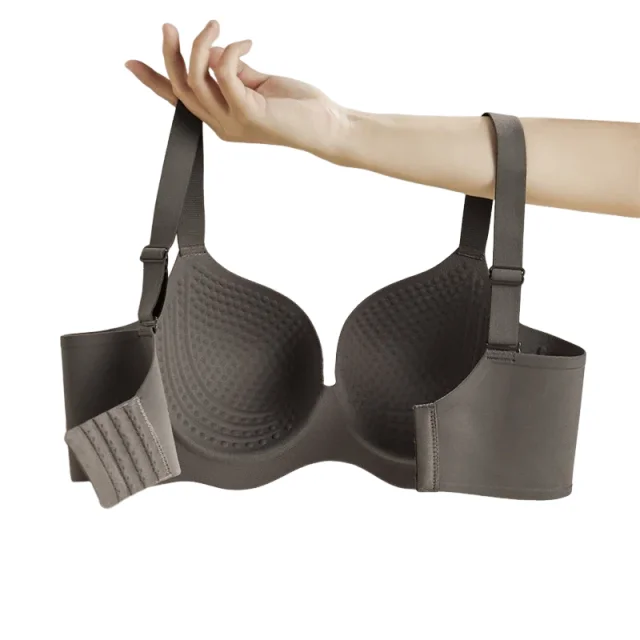 KUCLUT Underwear for Women with Breathable Large Breasts Small Strapless Bra Without Steel Rings Adjustable Anti-sagging Bra