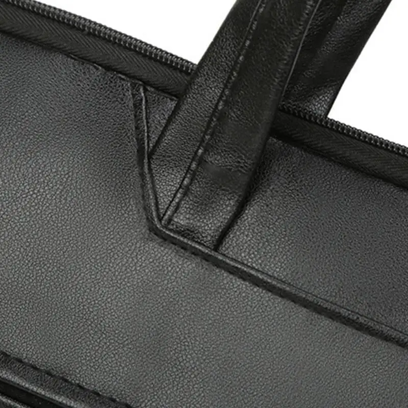 

63HC Tote Tote Кожаный пакет ноутбука с ручками и хранилищем молнии организует аксессуар