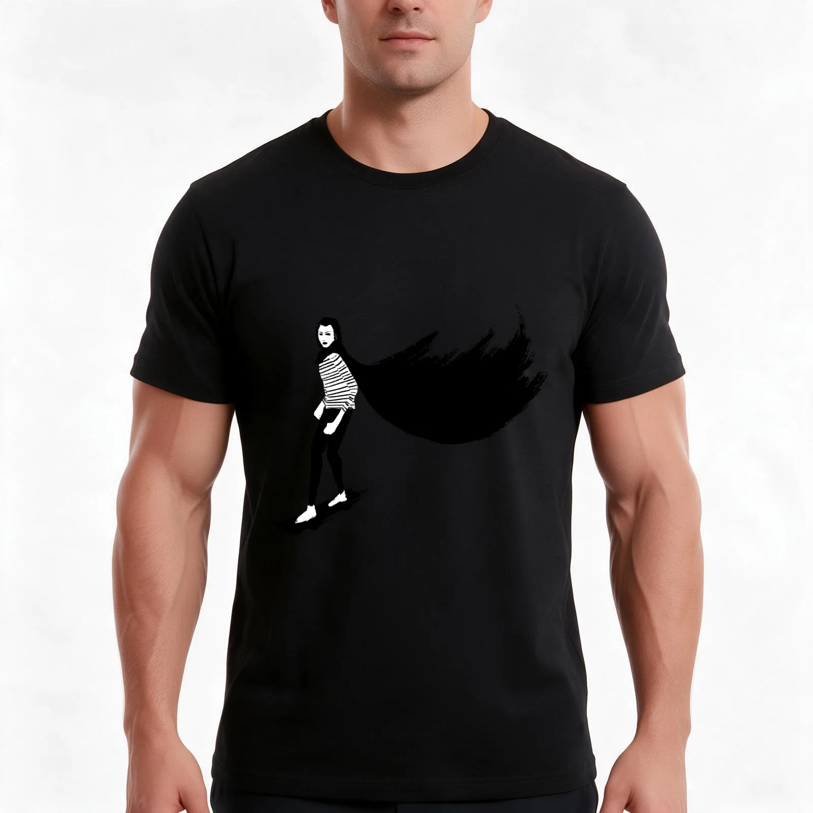 A Girl Walks Home Alone At Night T-Shirt Summer Casual Cotton Tee Oversized Streetwear Tops Vintage Graphic Print