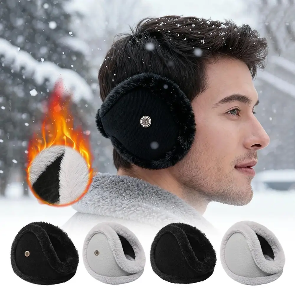 Warm Thicken Warm Thicken Velvet Earmuff Windproof Earpiece Compatible Velvet Earmuffs Thickening Thicken Warmer