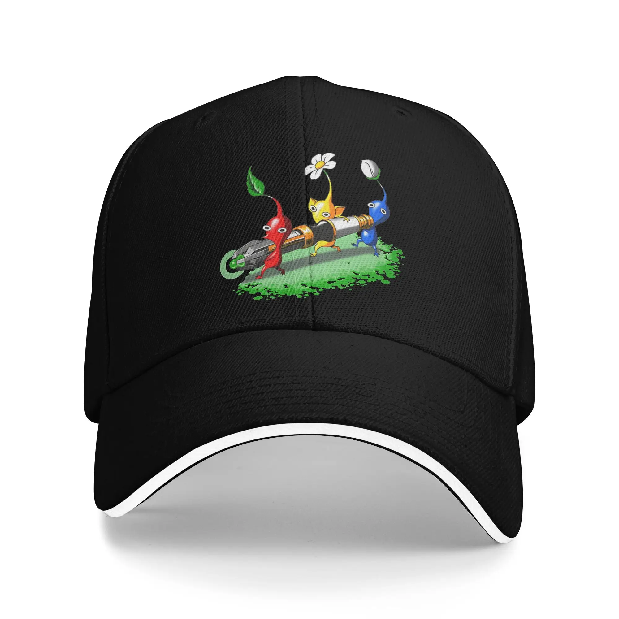 Pikmin Cute Baseball Caps Popular Video Game Cartoon Kids Sandwich Caps for Men Women Breathable Dad Hat Activities