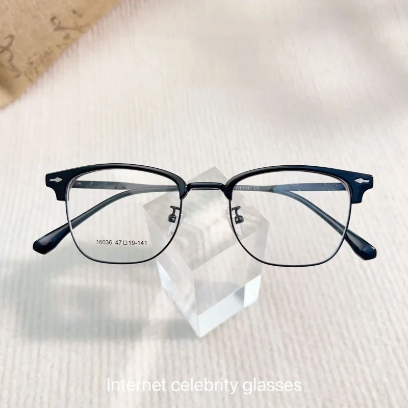 

TGCYEYO классический стиль ретро многоугольная оптическая оправа модные очки Blowline TR90 полнокадровые очки качественные популярные очки