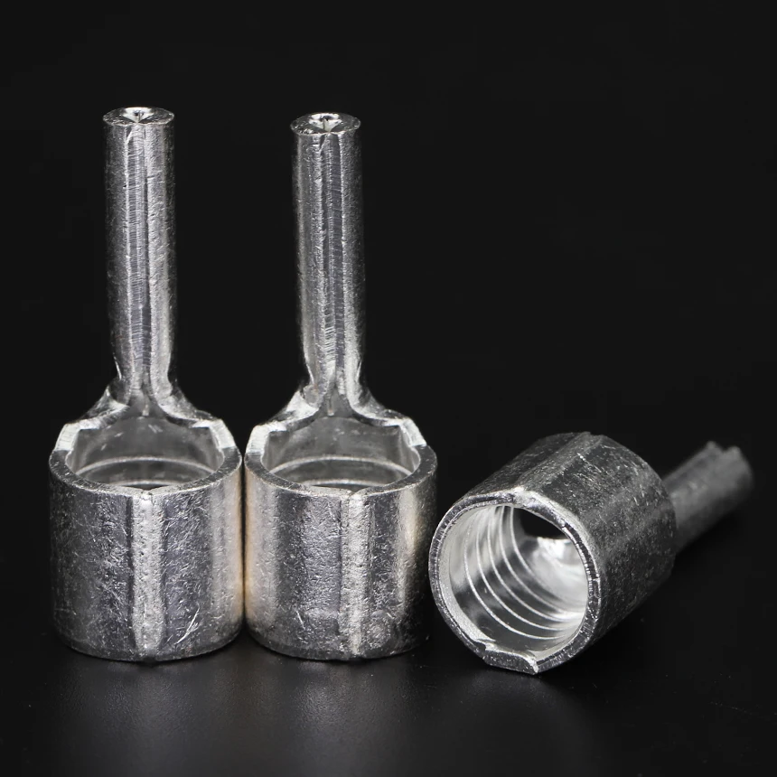 PTN 1.25/2/3.5/5.5/10/16/25/35/50 كابل سلك كهربائي نحاسي غير معزول لصق العروة موصل إبرة دبوس تجعيد محطة