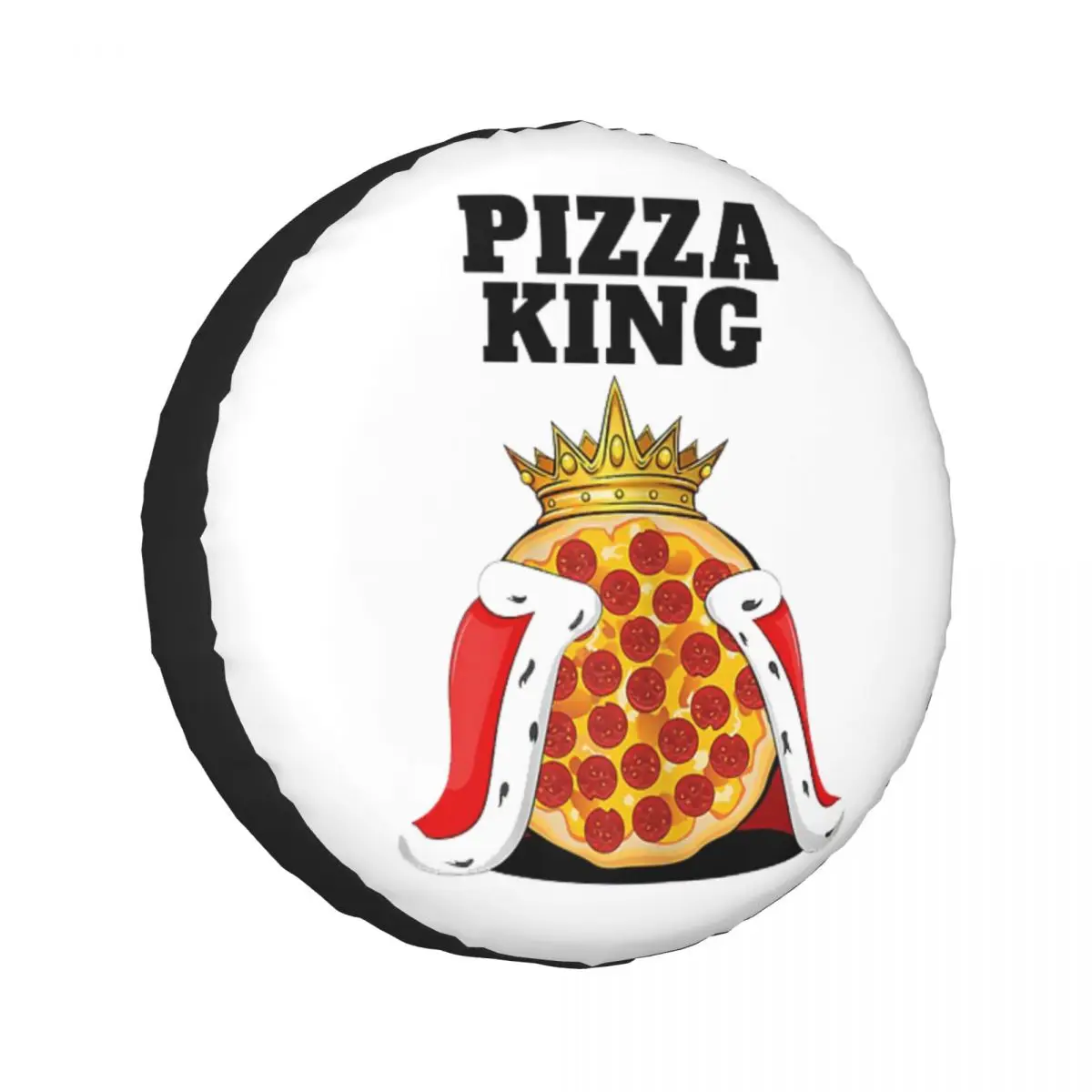 

Чехол для запасного колеса Pizza King Pizza Lover Cute Pizza для Jeep SUV RV 4WD Pajero 4x4, защитные чехлы для колес 14 дюймов, 15 дюймов, 16 дюймов, 17 дюймов