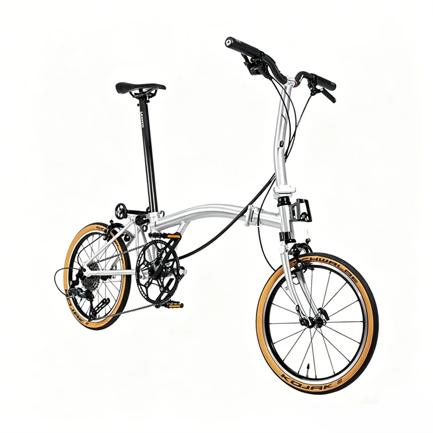 S9 Aluminum Alloy Frame 16 Inch 9 Speed Tri-fold Bicycle S /Y BAR Light Weight Foldable Bicycle Mini Folding Bike - view 6