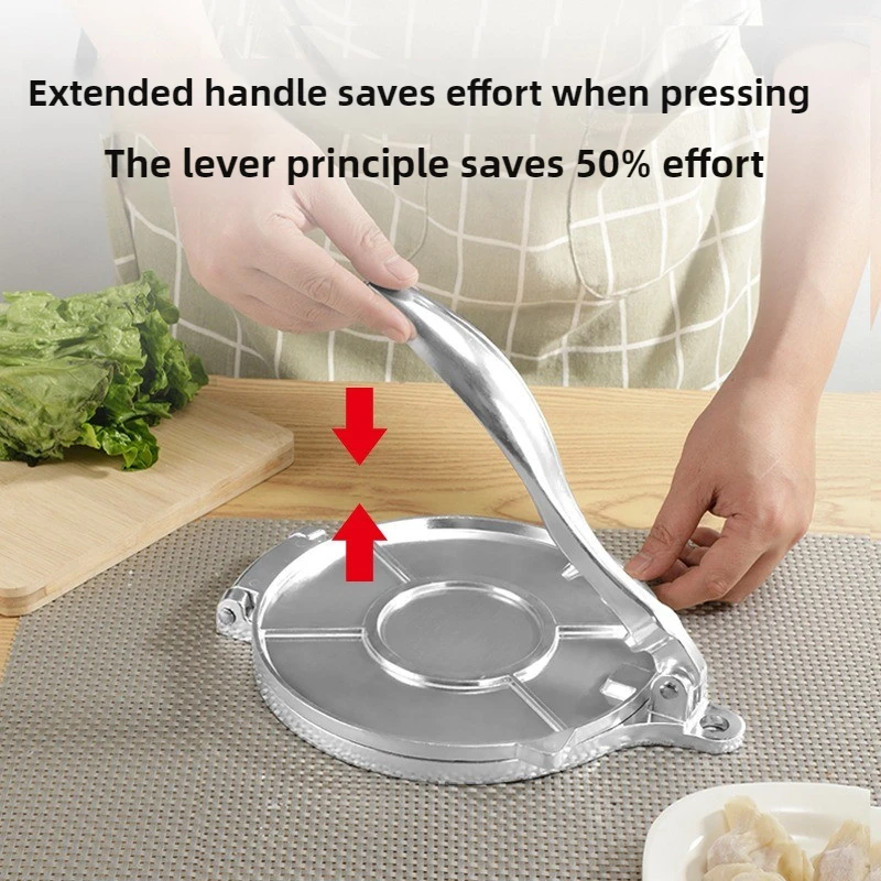 سبائك الألومنيوم فطيرة الصحافة أداة دليل البيتزا التورتيلا العجين الصحافة ل محلية الصنع فلاتبريد الهراء الفطائر أداة المطبخ #5