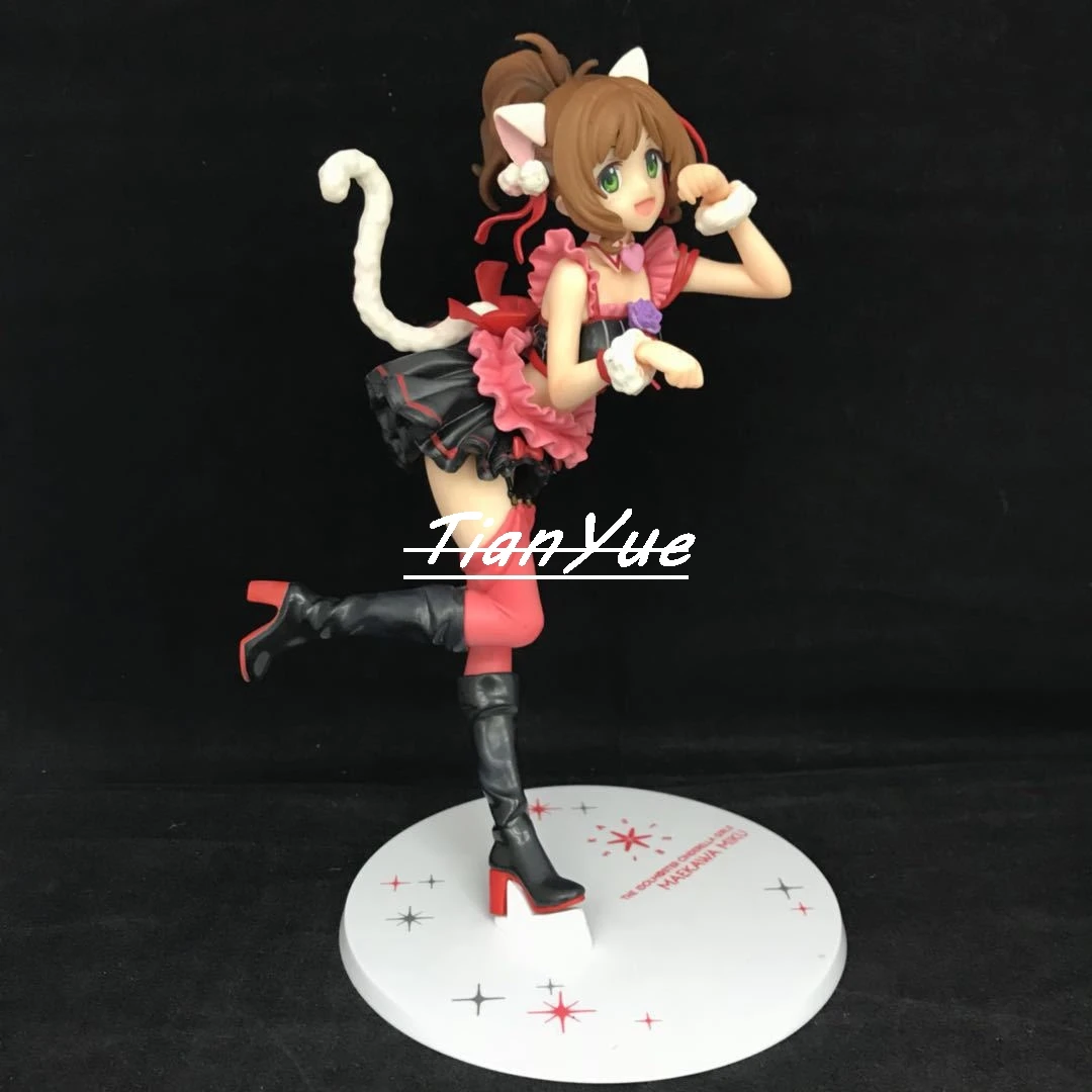 Anime The Idol master Maekawa Miku Cat girl figure toy 21cm