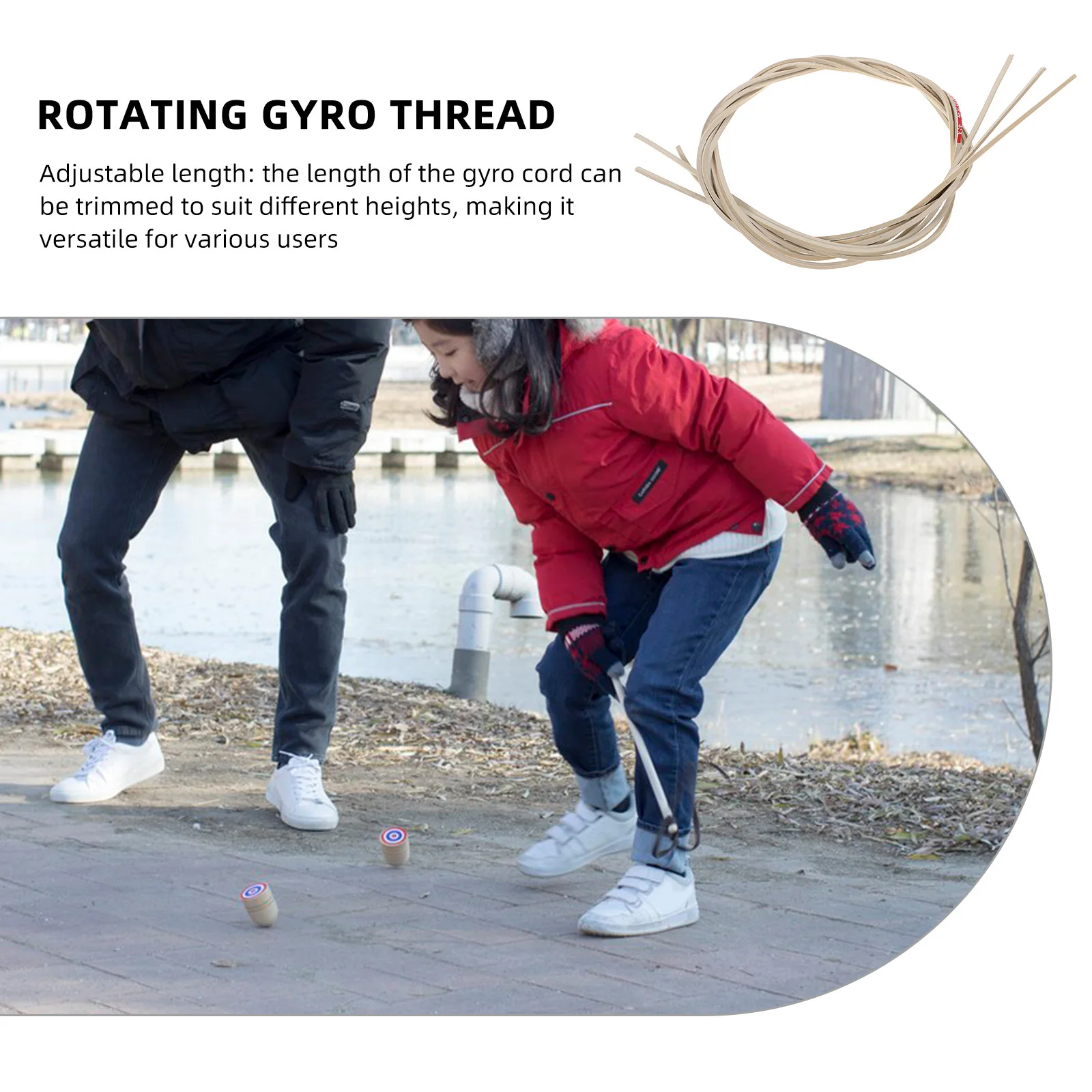 

3pcs Cord Sturdy Rubber Replacement For Spinning Tops Adjustable Length Easy Install Kids Wooden Gyro Band