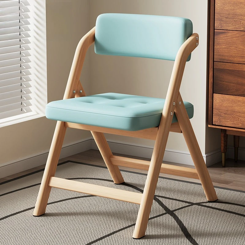 Stackable home backrest chair Learning home folding comfortable dining chairs Simple muebles de salón dining room furniture