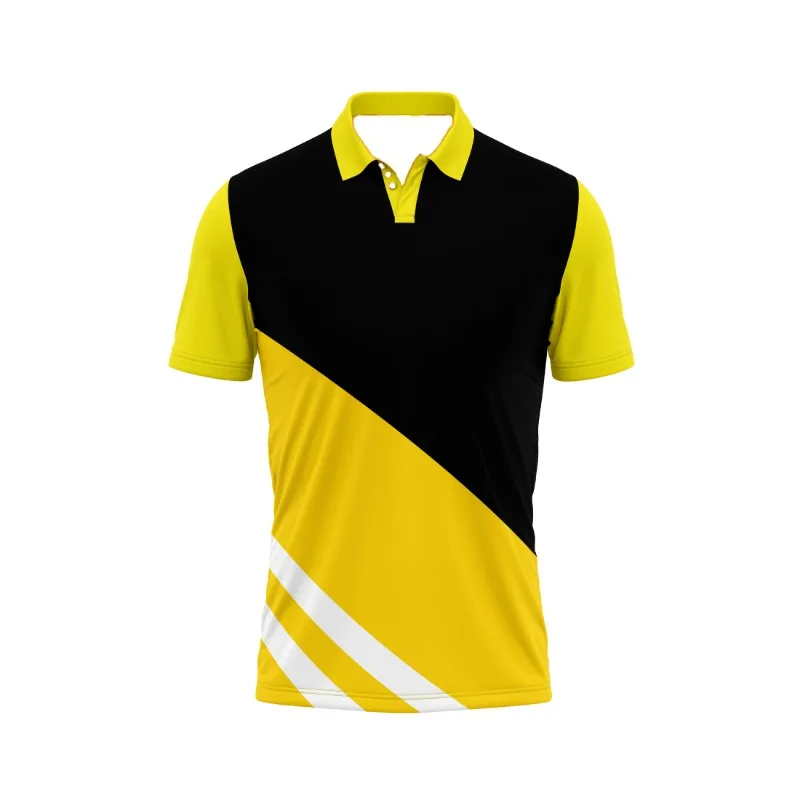 

Summer Men's Cycling 3D Printed Quick Drying T-shirt, Short Sleeved Polo Shirt with Full Printed Pattern, Football Sports Shirt