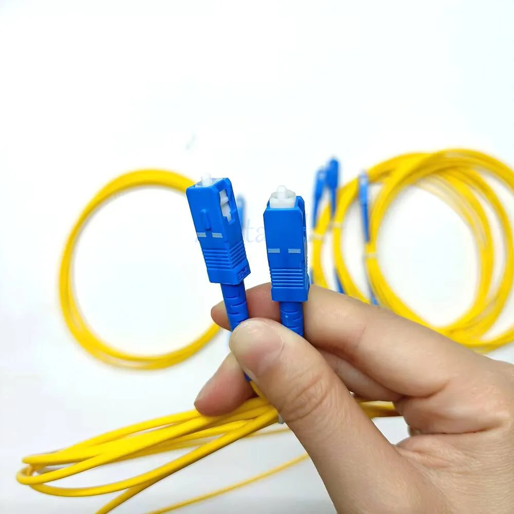 SC to SC UPC Fiber Optical Patch Cable Singlemode Simplex Bend Insensitive 2.0/3.0mm Fiber Optic Cord