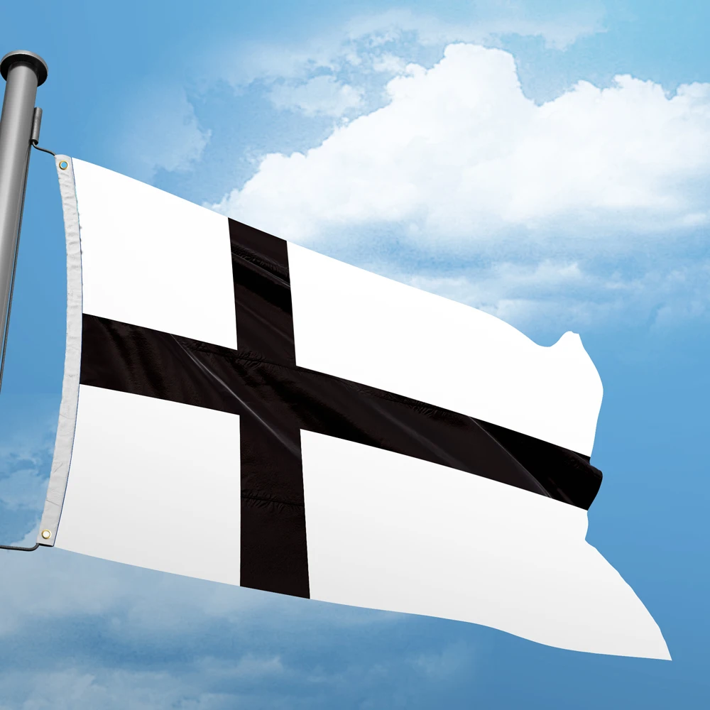 Generic Nordic Cross 3*5FT 90*150cm Flags Design Custom Indoor Outdoor  Decor Banners  Polyester UV Resistance Double Stitched