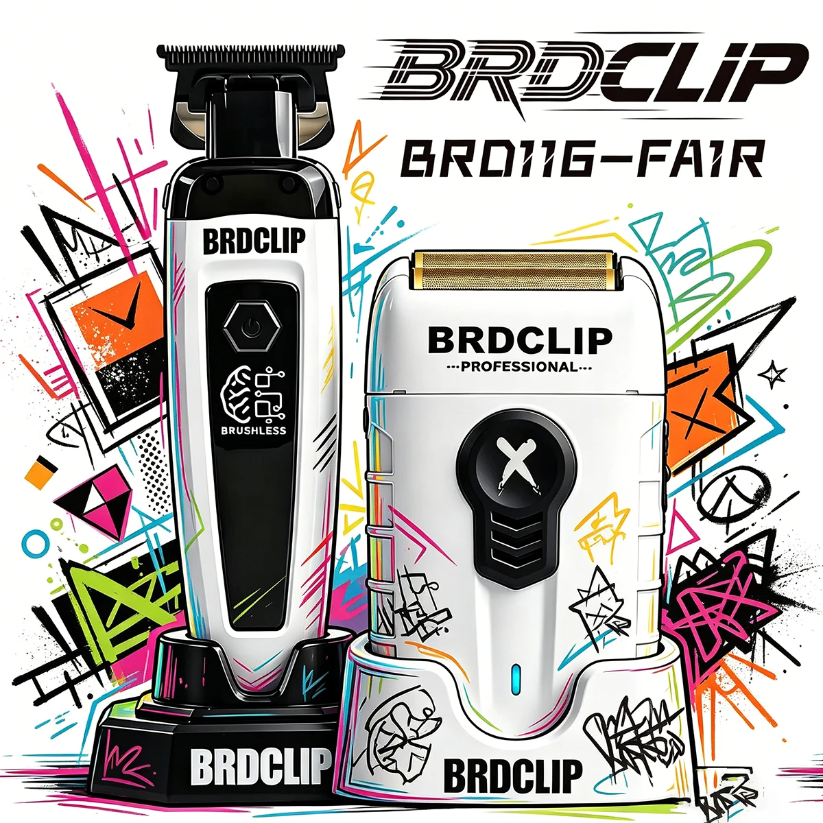 プロ仕様brdclip-fa1r電動バリカン-7500rpmブラシレスモーター搭載-dlc刃-8000rpm-dcモーター電動シェーバー