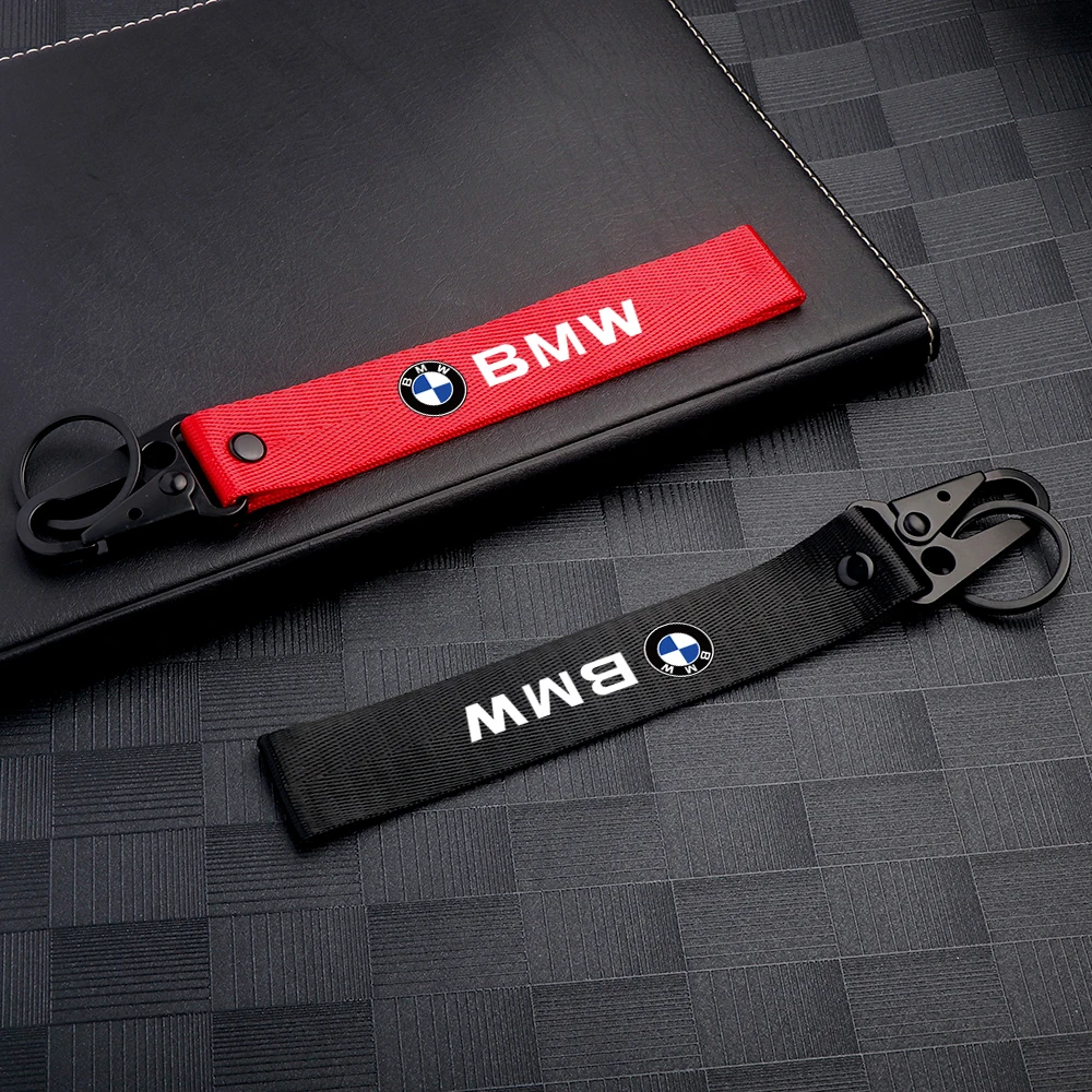 Car Nylon Printed Badge Style Keychain Auto Key Accessories for BMW M Performance M E46 E90 E60 F10 F30 E39 E36 F20 E87 F31 F4